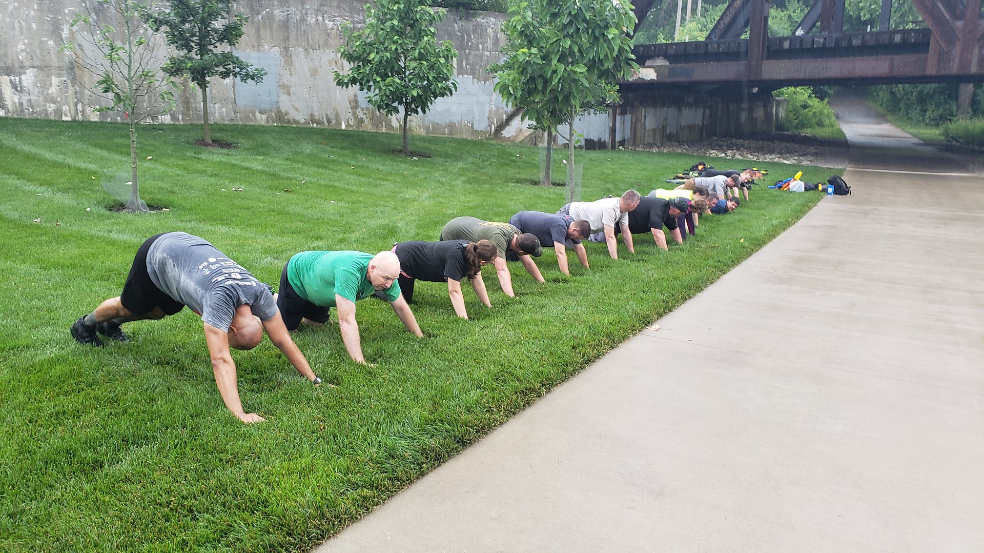 Team Pushups